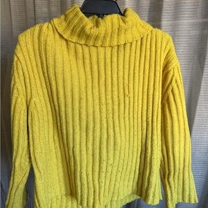 Joseph Bright Yellow Cowl Neck Sweater